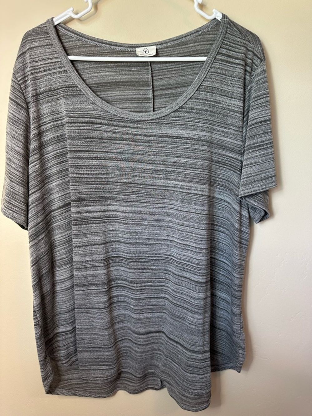 Organic Generation Women’s 2X Striped Short Sleeve • Soft Stretch Plus Size Top